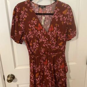 Madewell Butterfly Ruffle Wrap Dress